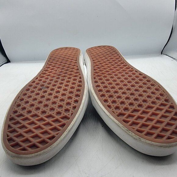 Vans Classic Slip On Skull Bandanna Mens 9 White Low Top Canvas Sneaker - Picture 11 of 13